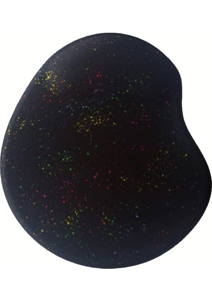 Oval Püskürtme Desenli Bilek Destekli Kaymaz Taban Bilgisayar Notebook Mouse Pad - Bileklikli Mausa Pad