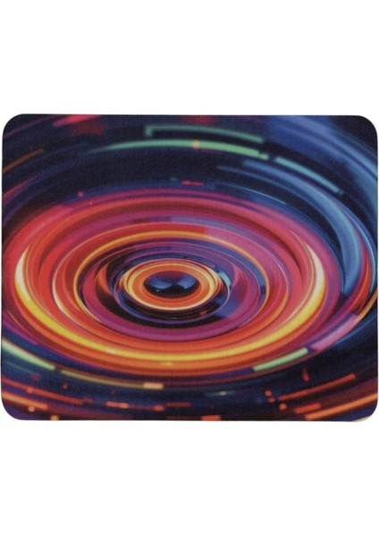 Girdap Desenli Tip Kaymaz Taban Optik Bilgisayar Notebook Mouse Pad Mauspad 17X 21 cm