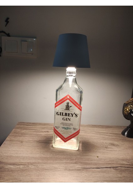 Beyaz 3 Kademeli Dokunmatik Abajur Şişe, Şarjlı ve USB Girişli, Şık ve Özel Tasarım modelleri