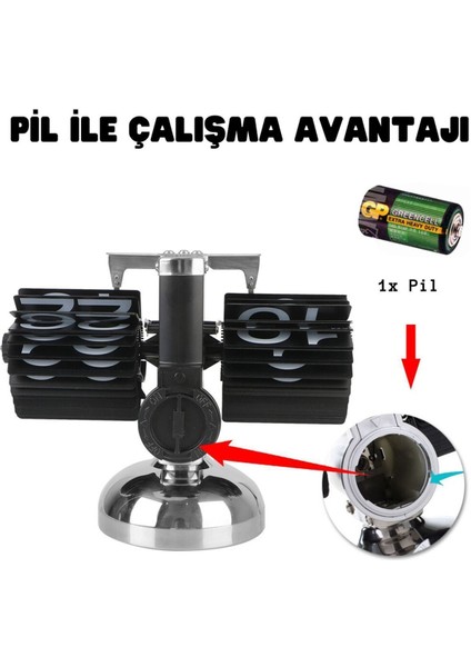 Şık Siyah Retro Dijital Masaüstü Saat, Otomatik Kuvars Pilli Ev Dekoru fiyatları