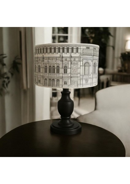 El Yapımı Beyaz Silindir Abajur Başlığı, Yüksek Kaliteli Kumaş, 30X20 cm modelleri