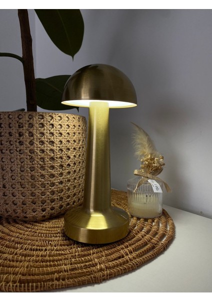 Dokunmatik Masa Lambası, Mantar Tasarım, 3 Renkli Işık, Ayarlanabilir ve Şık. fiyatları