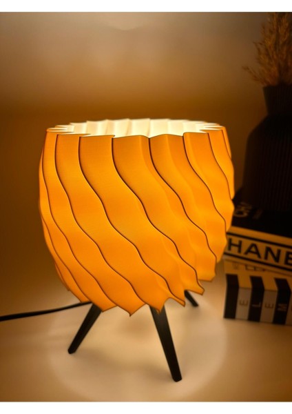 Bej Renkli Şık Dekoratif Abajur, Modern ve Zarif Tasarım fırsatları