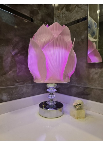 Şarjlı Masa ve Gece Lambası, Kablosuz Abajur, Şık ve Pratik Aydınlatma Seçeneği