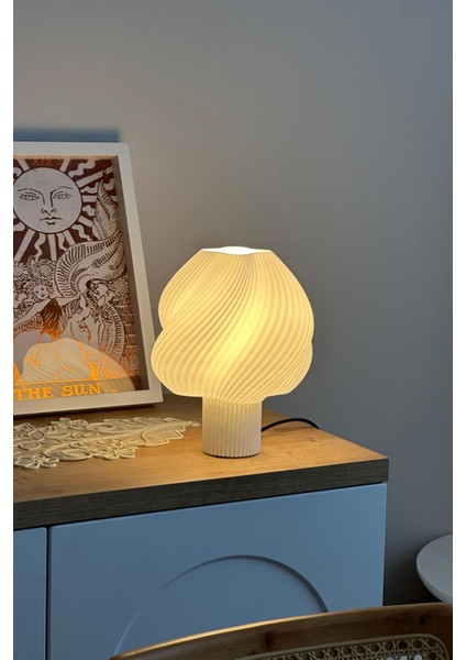 Şık Beyaz Iskandinav Tarzında 25 cm Abajur, Modern Aydınlatma Parçası indirimleri