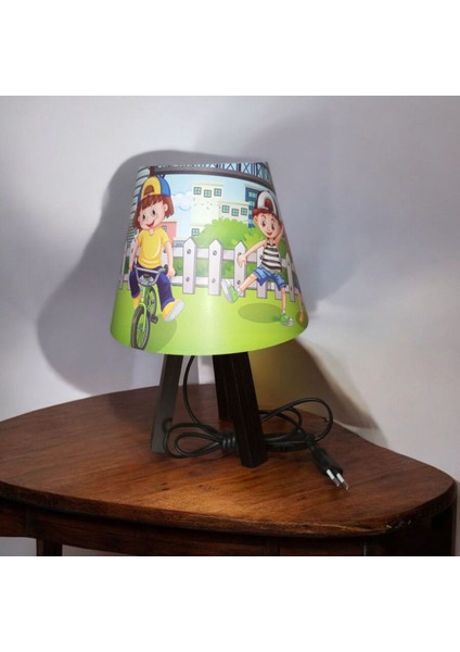 Çocuk Odası Çok Renkli Masa Üstü Abajur, Renkli ve Şık Tasarım fiyatları