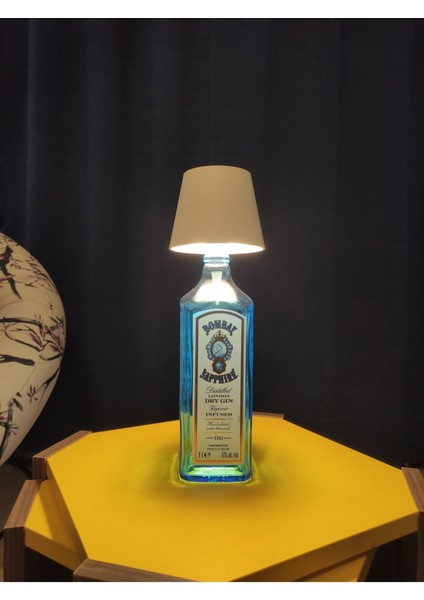 Beyaz 3 Kademe Dokunmatik Şişe Abajur Şarjlı USB Bağlantılı indirimleri