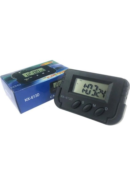 2'li KK-613D Dijital Mini Masa Saati, Alarm, Kronometre, Öğrenci, Siyah fiyatları