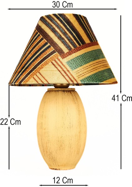 Renkli El Yapımı Seramik Abajur, Sıcak ve Şık Aydınlatma Dekoru fiyatları