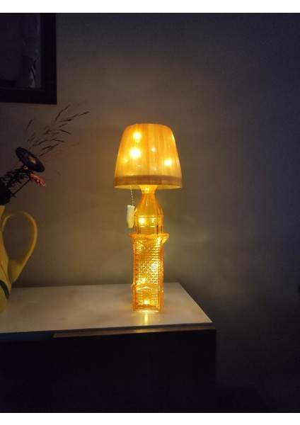 Turuncu Kız Kulesi Cam Şişe Abajur, LED Gece Lambası, Sıcak ve Şık Aydınlatma fiyatları