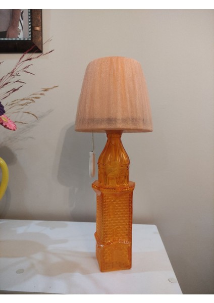Turuncu Kız Kulesi Cam Şişe Abajur, LED Gece Lambası, Sıcak ve Şık Aydınlatma modelleri