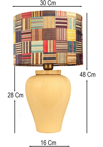 Renkli El Yapımı Seramik Dekoratif Abajur, Şık ve Sıcak Atmosfer Sağlar fiyatları