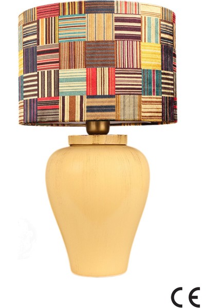 Renkli El Yapımı Seramik Dekoratif Abajur, Şık ve Sıcak Atmosfer Sağlar modelleri