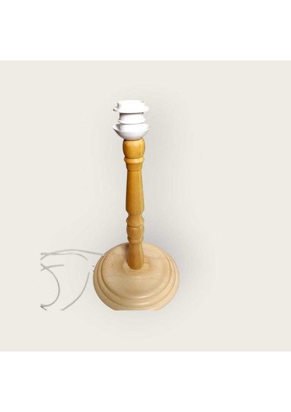 Çok Renkli Ahşap Abajur Ayak, Sıcak ve Canlı Tasarım