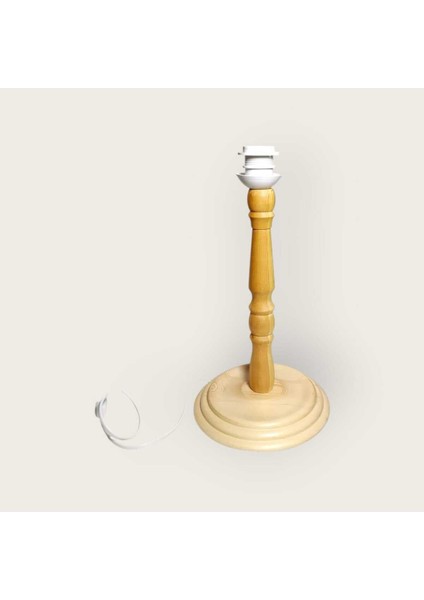 Çok Renkli Ahşap Abajur Ayak, Sıcak ve Canlı Tasarım modelleri