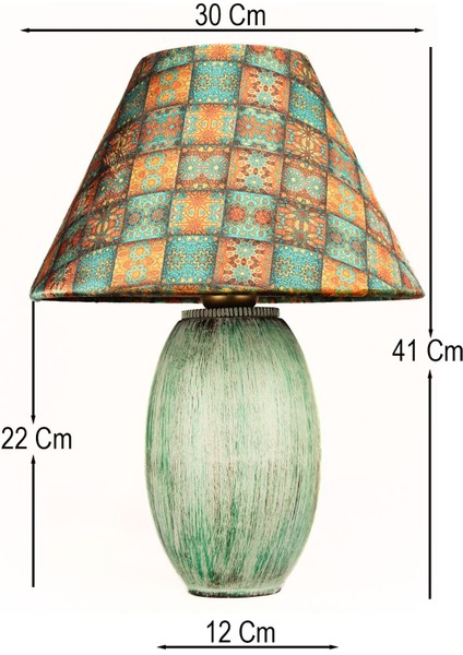 Renkli El Yapımı Seramik Abajur, Dekoratif ve Şık Aydınlatma Seçeneği fiyatları