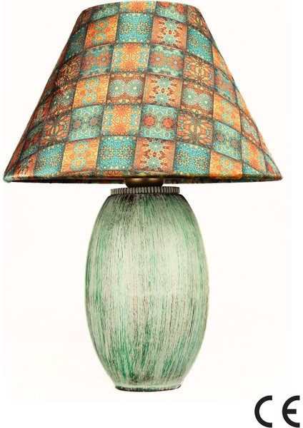 Renkli El Yapımı Seramik Abajur, Dekoratif ve Şık Aydınlatma Seçeneği modelleri