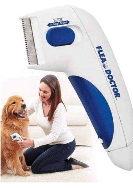 Çok Renkli Pilli Pire Tarak Kedi ve Köpekler Için Temizlik Aleti