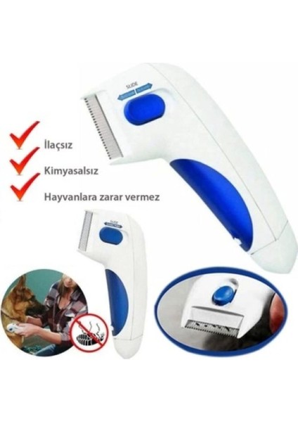 Çok Renkli Pilli Pire Tarak Kedi ve Köpekler Için Temizlik Aleti modelleri