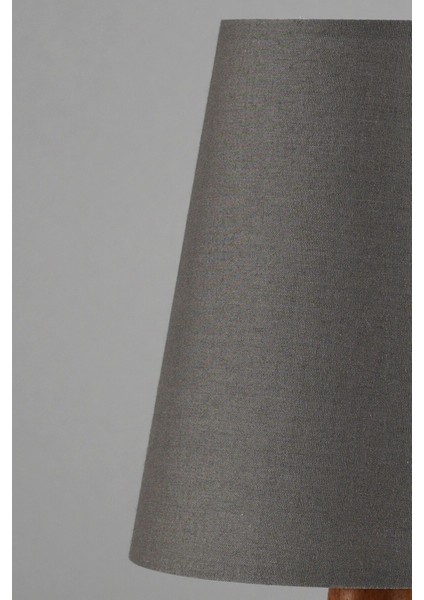 Ahşap Abajur Naturel-Antrasit, 16X16X35 Cm, Şık ve Doğal Tasarım fiyatları