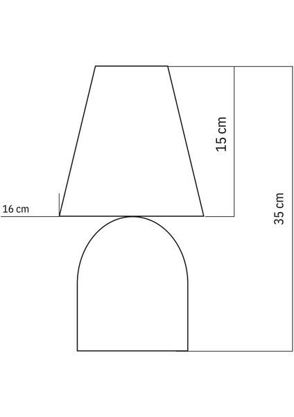 Ahşap Abajur Naturel-Antrasit, 16X16X35 Cm, Şık ve Doğal Tasarım modelleri