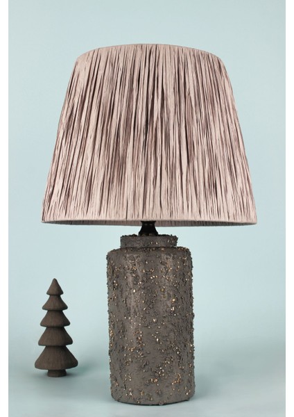 El Yapımı Seramik Abajur, Şık ve Doğal Dekoratif Aydınlatma Ürünü