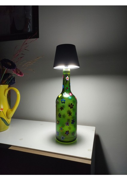 Renkli El Boyama Dekoratif 3 Fonksiyonlu Şarjlı USB Abajur indirimleri