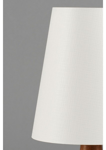 Doğal Ahşap Abajur, Beyaz Renk, 16X16X35 Cm, Şık ve Modern Tasarım fiyatları