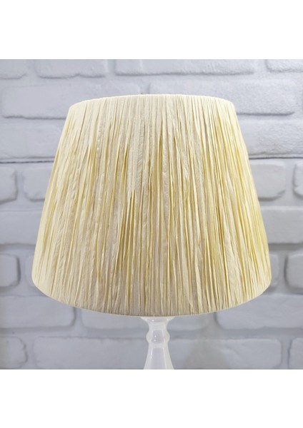 Beyaz Rustik Yüksek Ayaklı Metal Abajur, Makrome ve Ip Detaylı Masa Lambası indirimleri