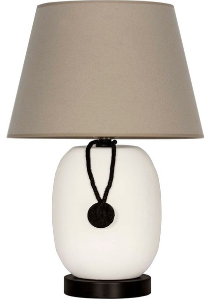 Bej Seramik Abajur, Şık ve Modern Dekorasyon Için Ideal Seçim