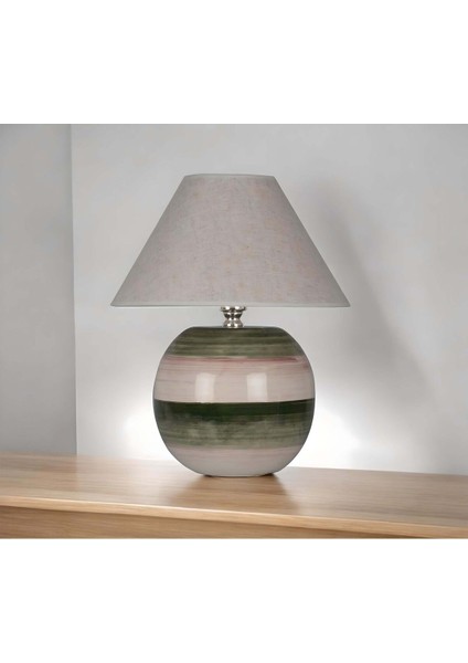 Yeşil Palm Seramik Abajur, Şık ve Doğal Dekorasyon Için Ideal Seçim fiyatları