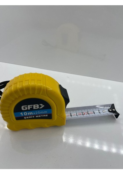 Çelik Şerit Metre 10 mt 25 Mm, Dayanıklı ve Hassas Ölçüm Aracı fiyatları