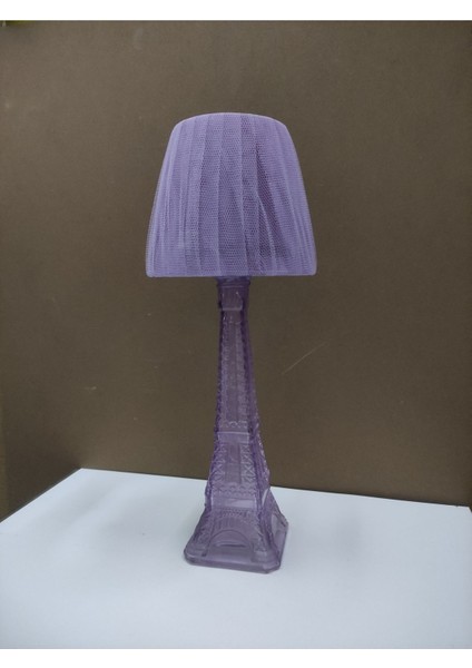 Mor Renkli Cam Şişe Abajur, Gece ve Aydınlatma Için Şık Dekoratif Lamba fiyatları