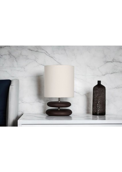 Koyu Ceviz Ahşap Rock Abajur, Şık ve Doğal Ev Dekoru Için Ideal Seçenek fırsatları