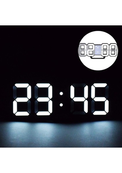 Modern Çok Renkli Dijital LED Saat, Masa ve Duvar Kullanımı, Takvim ve Termometre Özellikli fırsatları