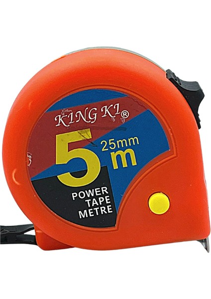 Turuncu Kı Şerit Metre 5X25, Pratik ve Dayanıklı Ölçüm Aleti fiyatları