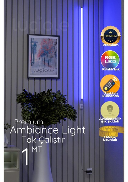 Çok Renkli LED Abajur Aplik Yatak Üstü Çok Özellikli 4 Animasyonlu Köşe Lambası fırsatları