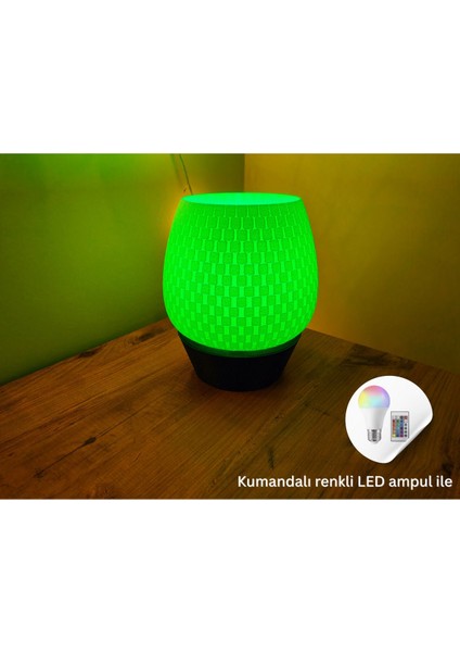 Çok Renkli Camellia Abajur Modeli, Şık ve Modern Aydınlatma Seçeneği