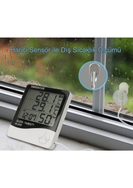 Iç ve Dış Ortam Sıcaklık ile Nem Ölçüm Cihazı, Kullanışlı ve Hassas Ölçüm Sağlar modelleri