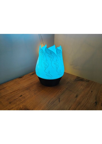 Beyaz Tulip Model Abajur, Şık ve Renkli Tasarım, Ev ve Ofis Için Dekoratif Işık indirimleri