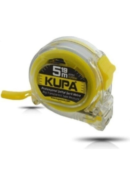 Şeffaf Şerit Metre 5X19 Mm, Dayanıklı ve Kullanışlı Ölçüm Aracı