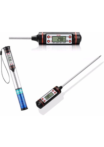 Dijital Gıda Termometresi, 300°C Ölçüm, Kaliteli, Özel Kutu ile Güvenli Kullanım