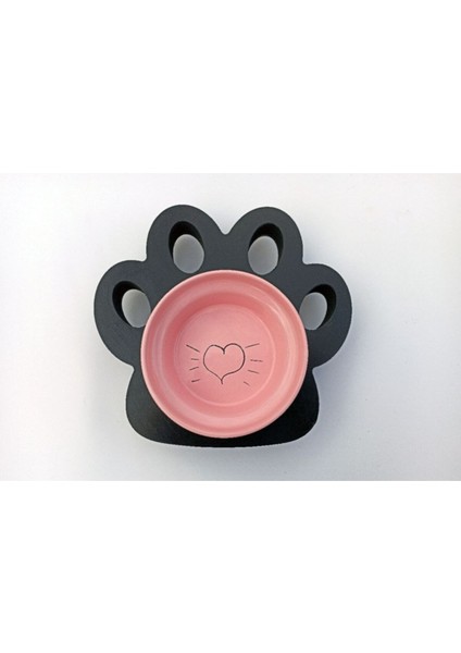 Pembe Kedi Mama Kabı, Şık ve Kullanışlı Evcil Hayvan Aksesuarı