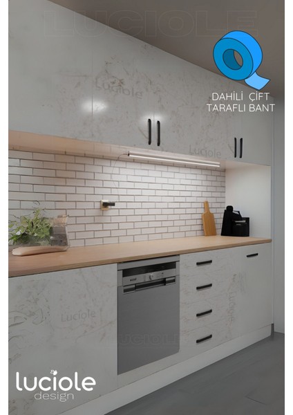 Mutfak Tezgah Altı LED Işık Beyaz 1 Metre, Aç/kapa, Yapışkanlı, Şık ve Pratik fırsatları