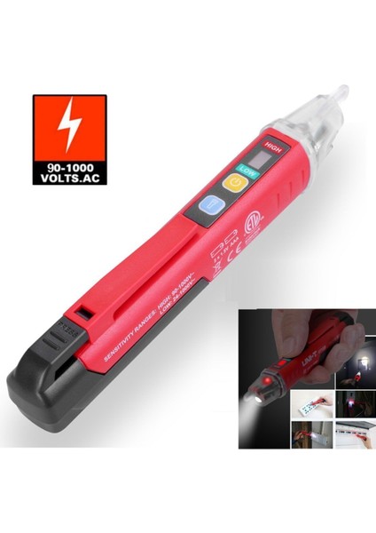 Voltaj Dedektör Kontrol Kalemi UT-12D, Güç ve Güvenlik Kontrolü Aracı