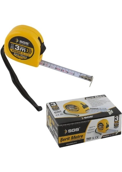 3 M Uzunluk, 16 mm Genişlik Şerit Metre Ölçüm Aracı fiyatları