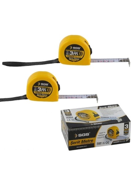 3 M Uzunluk, 16 mm Genişlik Şerit Metre Ölçüm Aracı modelleri