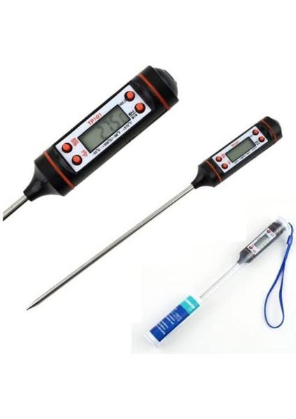 Dijital Gıda Sıcaklık Ölçer, Et, Süt, Yemek, Kutulu, Güvenli Kullanım