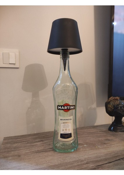 Şişe Tasarımlı Abajur, Dokunmatik, Şarjlı, USB Girişli, Şık ve Fonksiyonel Aydınlatma modelleri