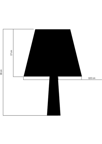 Ahşap Abajur Naturel-Kahverengi-Saman-Haki, 22X22X38 Cm, Renkli Tasarım